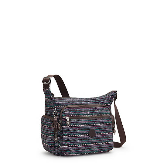 Kipling Gabbie Printed Crossbody Veske Taupe | NO 2053NW